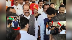 Video: विधानसभेच्या पायऱ्यांवरच फडणवीस-ठाकरे आमने-सामने आले अन्...; पहिल्याच दिवशी मोठा ड्रामा