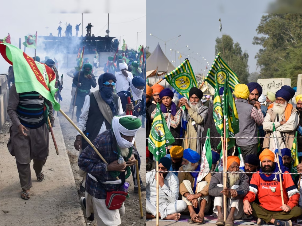 Farmers Protest: शंभू सीमेवर शेतकरी-पोलीस आमने-सामने, अश्रुधुराचा मारा केल्याने विरोध आणखी तीव्र title=