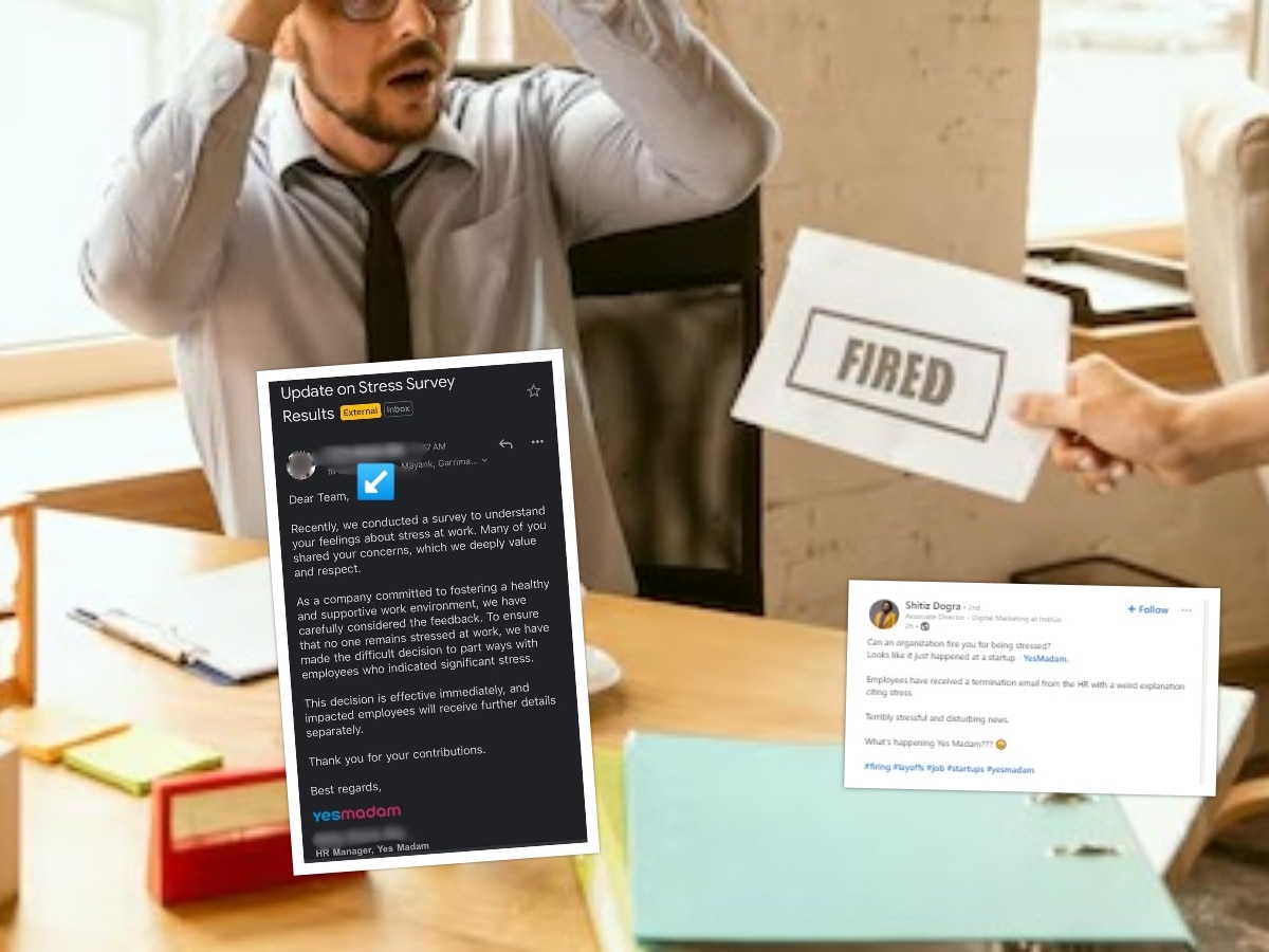 तुम्ही तणावात आहात का? 'हो' म्हणणाऱ्यांना कंपनीने थेट कामावरुन काढून टाकलं; HR चा Email तुफान व्हायरल title=