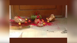 लिंबू, खिळे ठोकलेला भोपळा आणि कुंकू ....नोकरीवरुन काढलं म्हणून ऑफिसच्या बाहेर जादूटोणा 