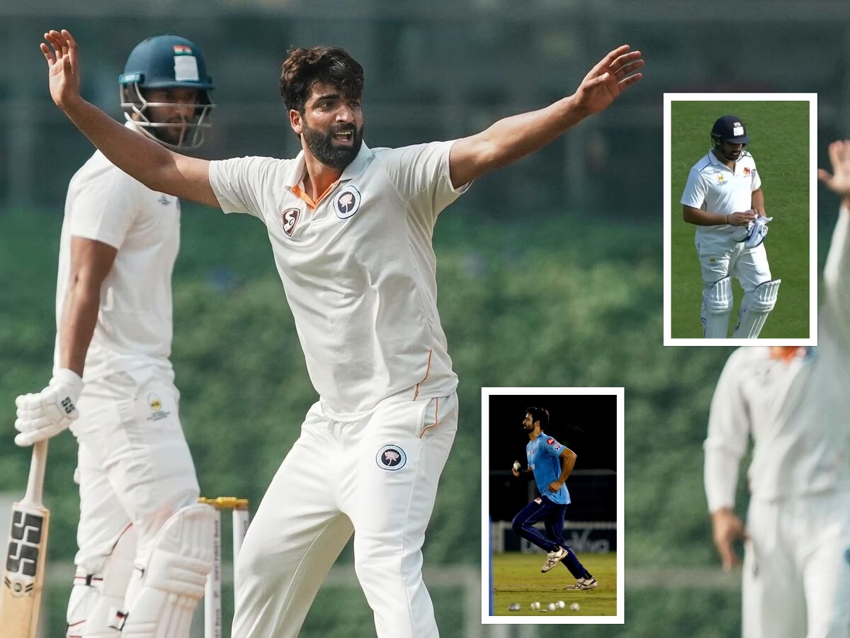 Ranji Trophy: रोहित, रहाणे आणि शिवम दुबेची विकेट काढणारा 6.4 फूट उंचीची उमर नजीर आहे तरी कोण? Ranji Trophy: रोहित, रहाणे आणि शिवम दुबेची विकेट काढणारा 6.4 फूट उंचीची उमर नजीर आहे तरी कोण?