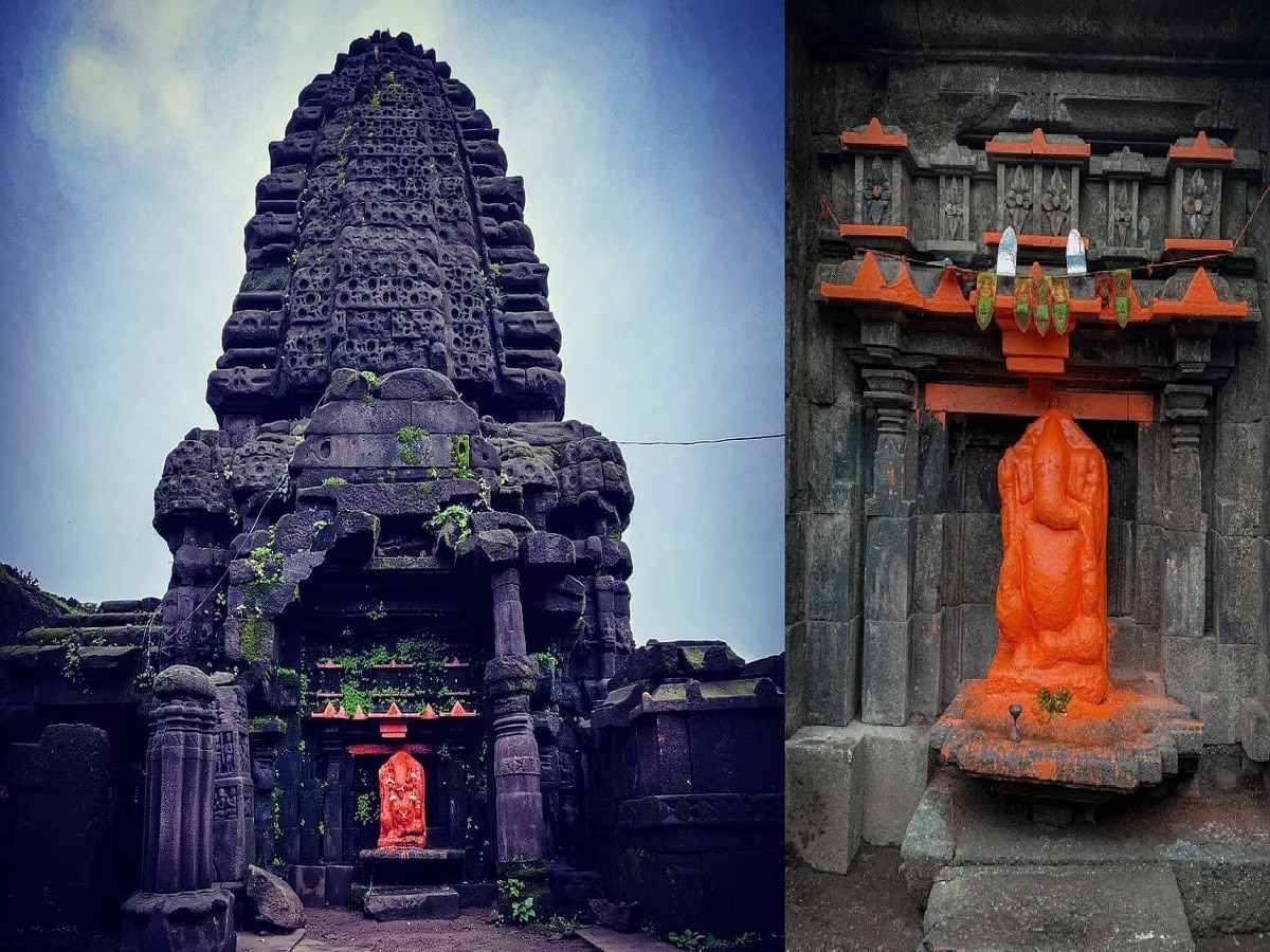 महाराष्ट्रतील रहस्यमयी मंदिर! घनदाट जंगलातील हरिश्चंद्रगडावर गपणतीची मूर्ती कशी आली इतिहास कुणालाच नाही माहित