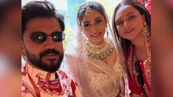 पती झहीर इक्बालच्या बहिणीच्या लग्नात पोहोचली सोनाक्षी सिन्हा, वधू आणि नवऱ्यासोबत दिल्या हटके पोज