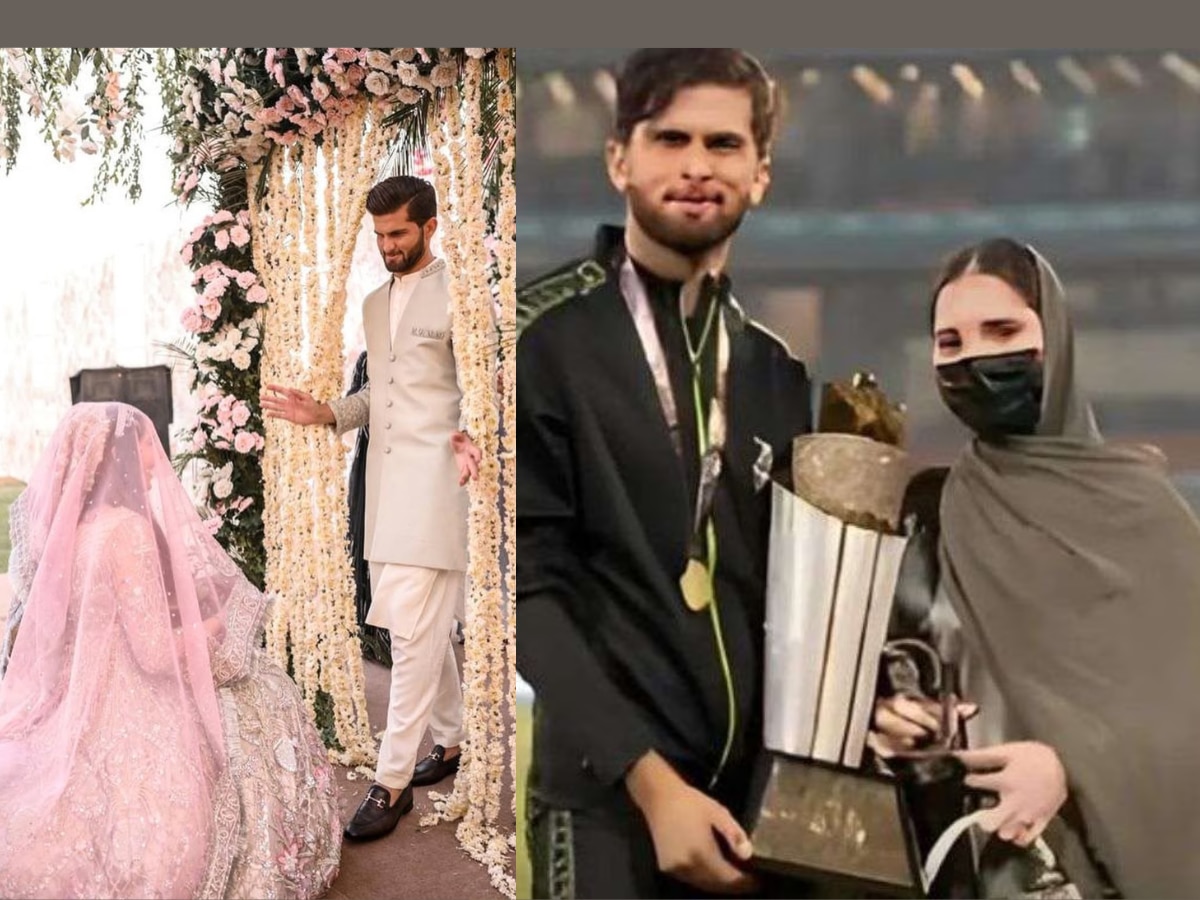 PAK vs NZ Champions Trophy 2025 Shaheen Afridis wife Ansha Afridi Beautiful Photos