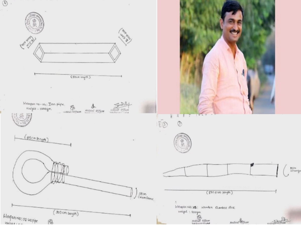 Santosh Deshmukh Murder Case 150 wounds on Santosh Deshmukh’s body from which weapon CID sketched a fantasy