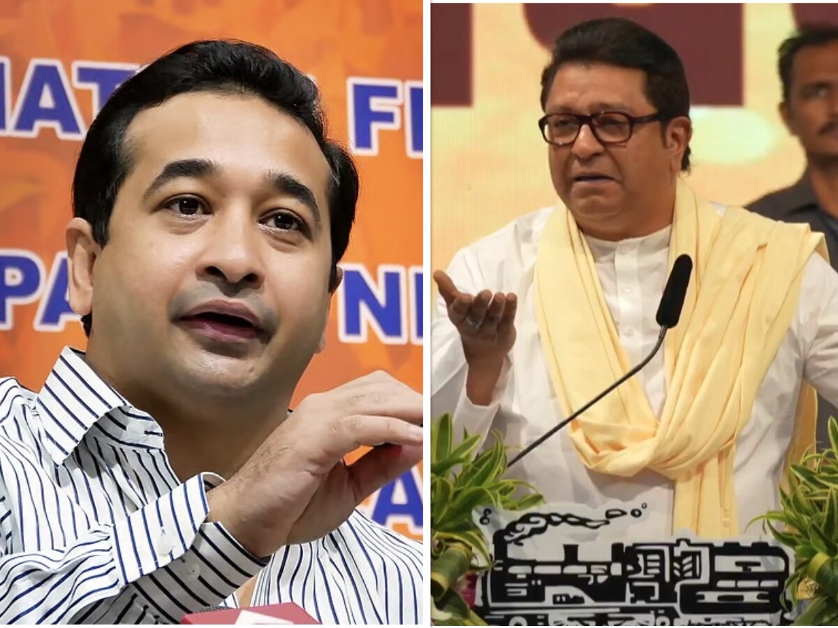 BJP Leader Nitesh Rane on MNS Chief Raj Thackeray Statement over Ganga River Water Mahakumbh