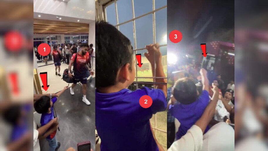 हॉटेलबाहेर, मैदानात, बससमोर... विराटच्या Autograph साठी चिमुकल्याची धावपळ; Video चा शेवट पाहाच