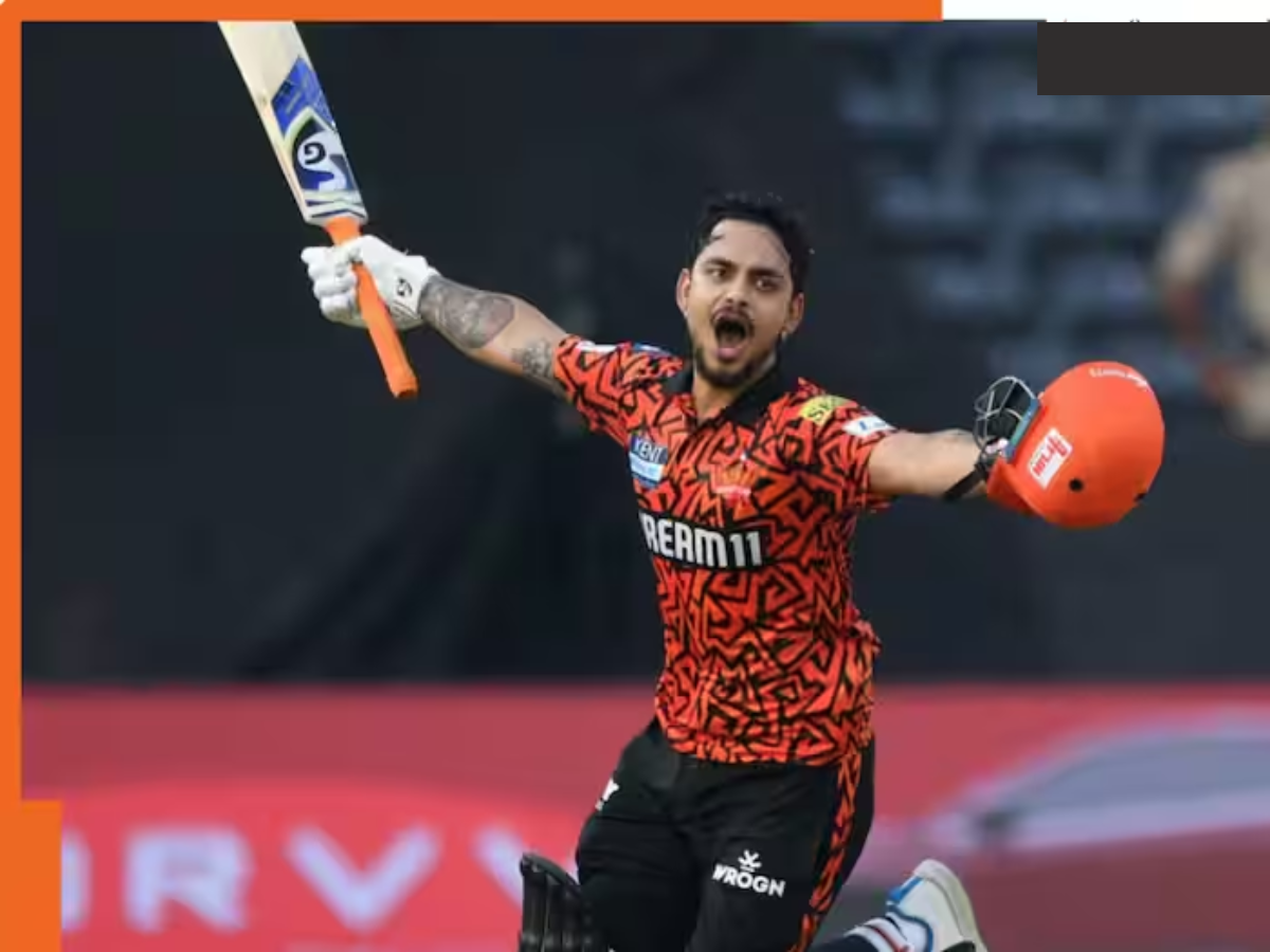 45 चेंडू, 6 षटकार... SRH च्या पहिल्याच सामन्यात ईशान किशनची शानदार खेळी, ठोकले ऐतिहासिक शतक 45 चेंडू, 6 षटकार... SRH च्या पहिल्याच सामन्यात ईशान किशनची शानदार खेळी, ठोकले ऐतिहासिक शतक