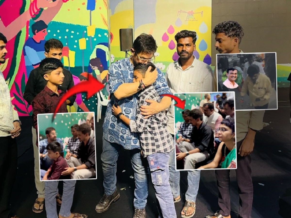 संतोष देशमुखांच्या मुलाला भेटून आमिर खान भावूक! कडकडून मिठी मारली; किरण म्हणाली, 'हिंमत कायम..'