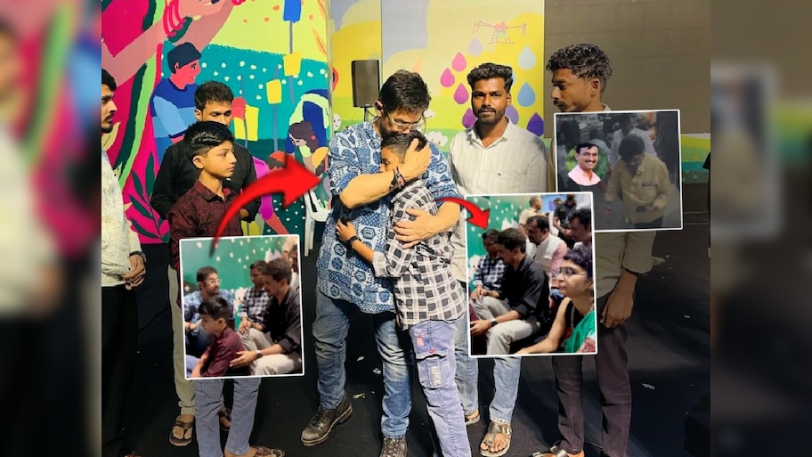 संतोष देशमुखांच्या मुलाला भेटून आमिर खान भावूक! कडकडून मिठी मारली; किरण म्हणाली, 'हिंमत कायम..'