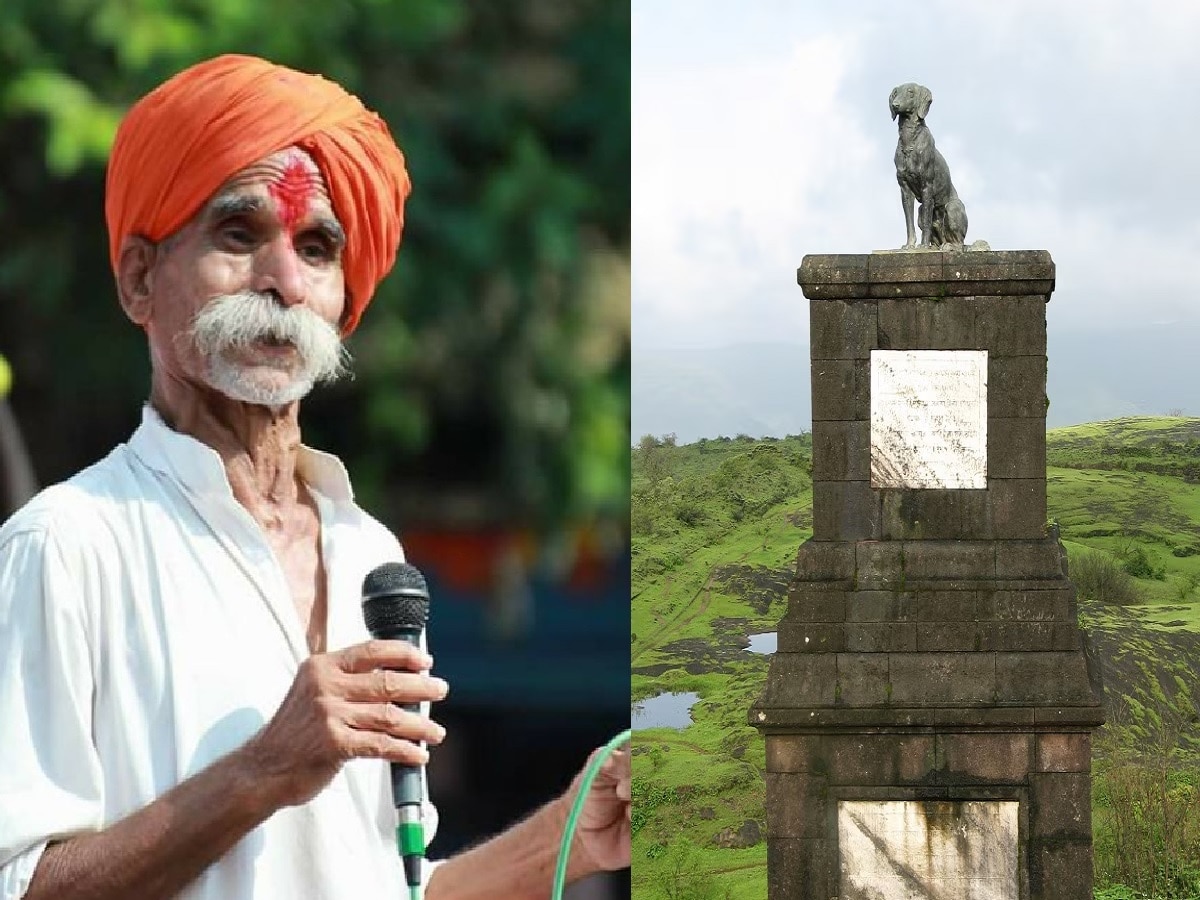 रायगडवरील वाघ्या कुत्र्याच्या समाधीवरुन वाद; संभाजी भिडेंनी सांगितली वाघ्या कुत्र्याची कथा