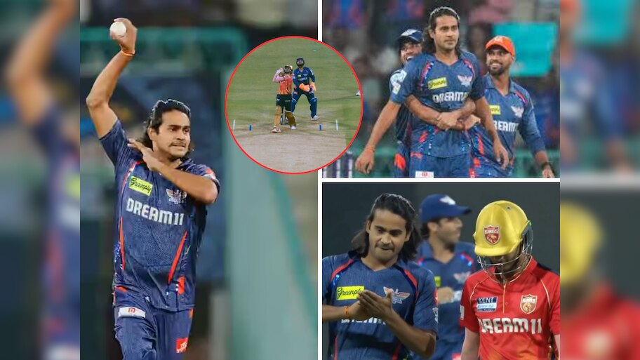 Digvesh Rathi notebook style Celebration after priyansh arya wicket he ...