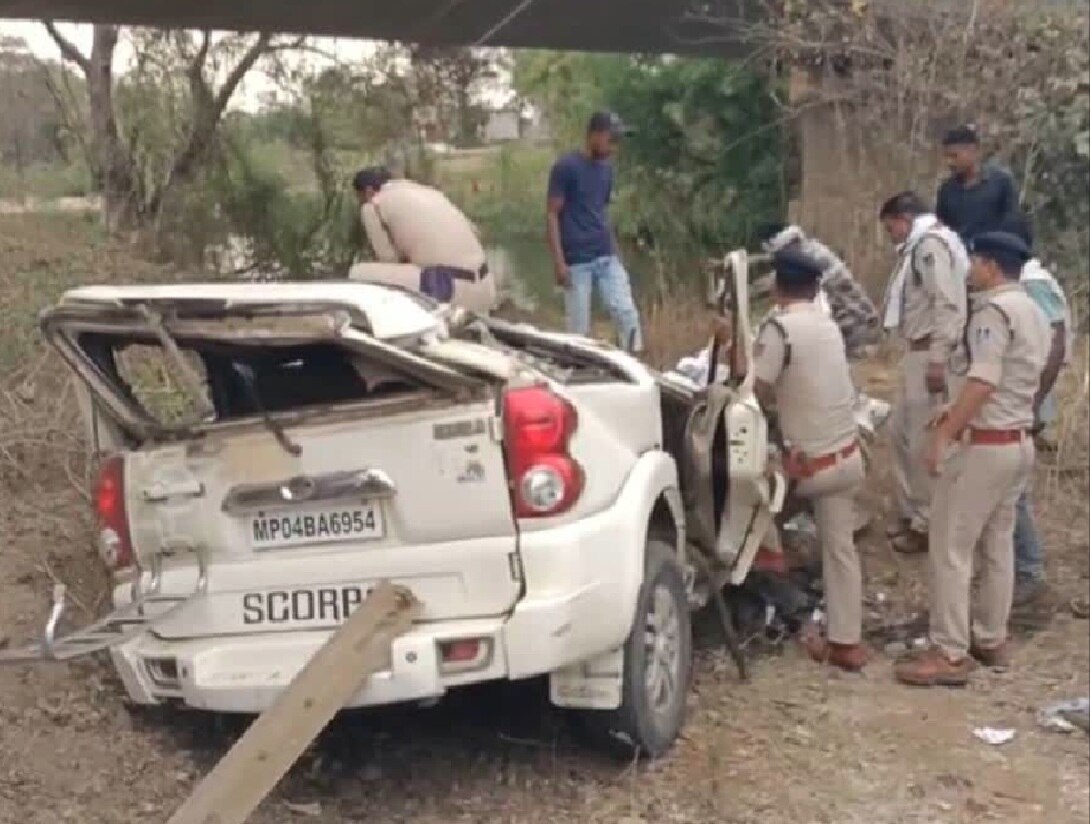 Four Dead As Scorpio Falls Off Bridge In Madhya Pradesh Jabalpur ...