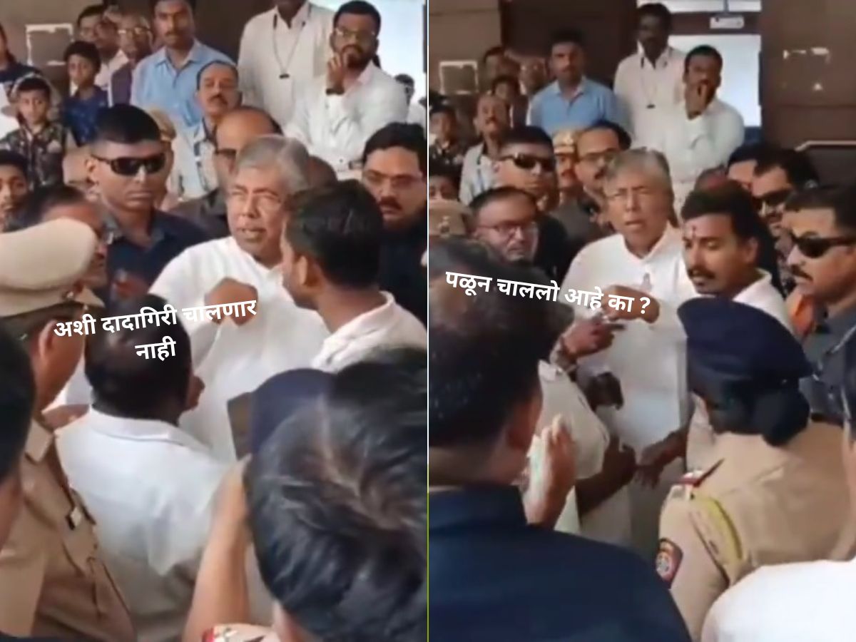 ‘अशी दादागिरी चालणार नाही’, चंद्रकांत पाटील आणि शेतकऱ्यांमध्ये जोरदार खडाजंगी, बाधित म्हणाले ‘तुम्हाला टाहो फोडून’