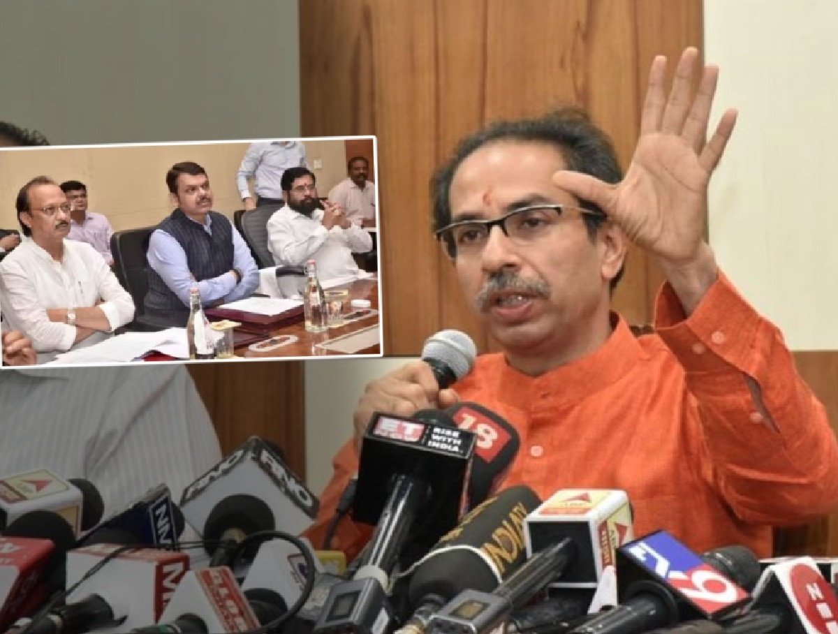 ‘कोण कोणाला गिळणार एवढेच…’, फडणवीस-शिंदे-पवारांवर ठाकरेंच्या सेनेचं सूचक विधान
