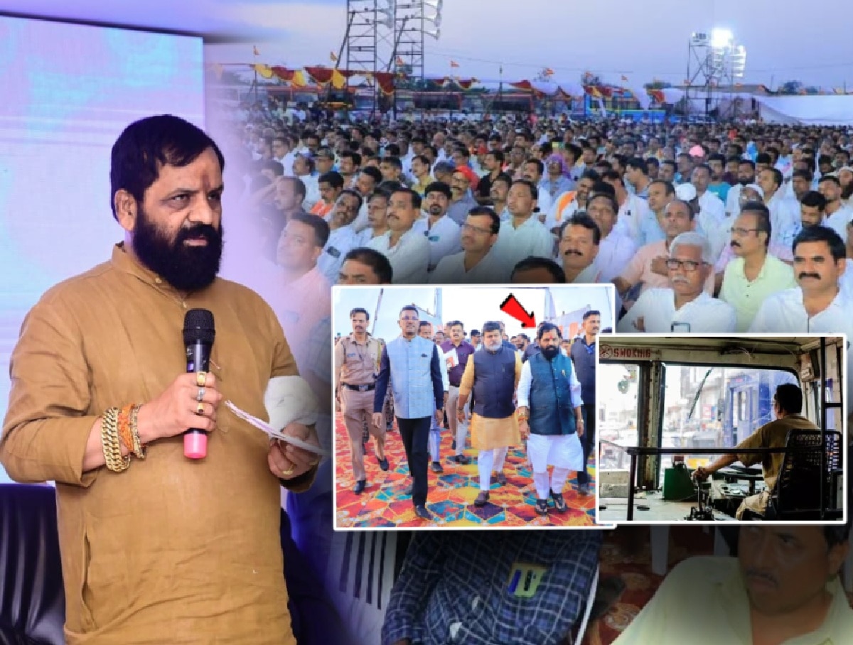 ‘एक ऐवजी दोन चपटी प्या पण…’, परिवहन मंत्र्यांसमोर ST कर्मचाऱ्यांना गोगावलेंचा अजब सल्ला