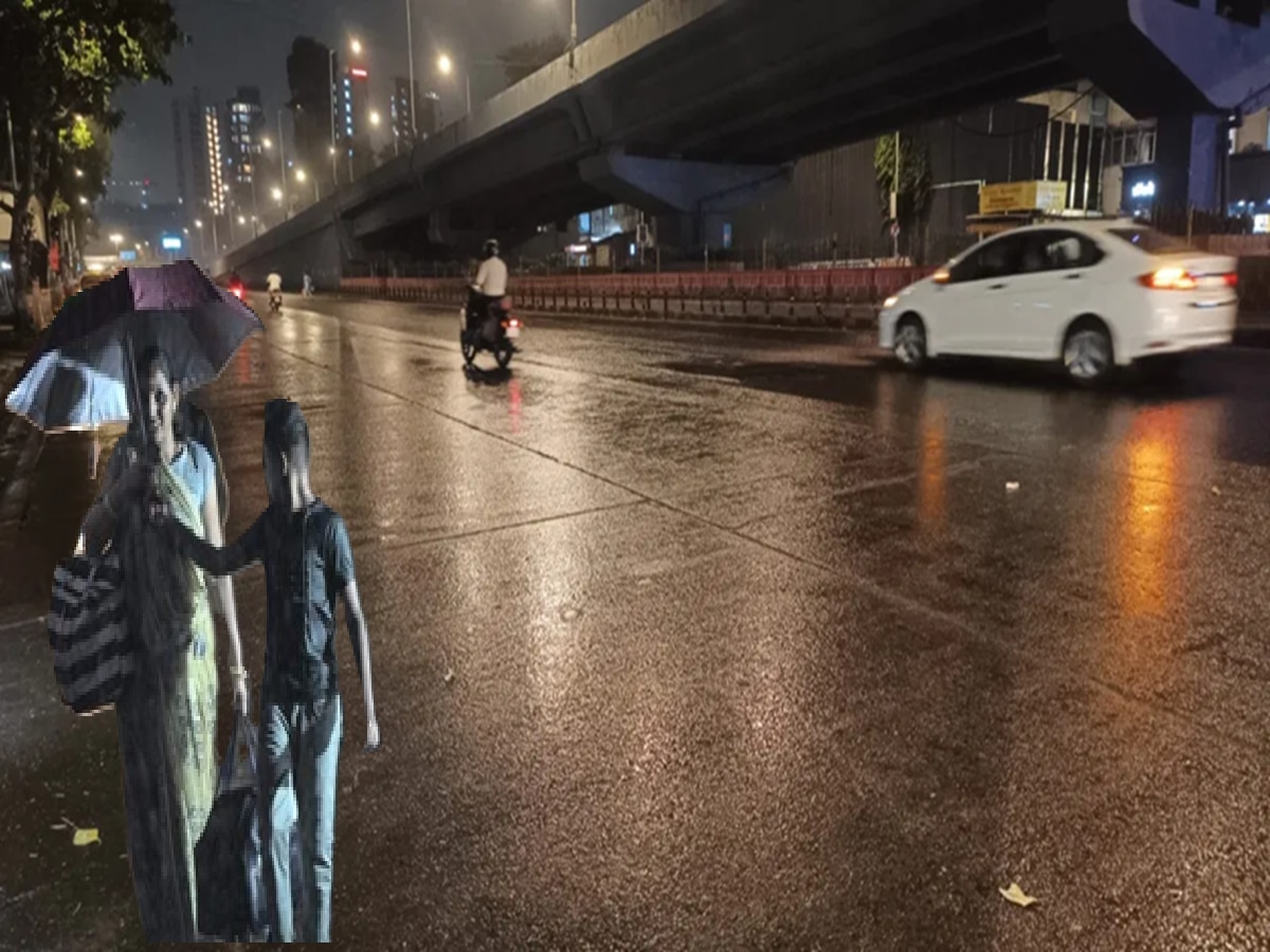 मुंबई, उपनगरसह ठाण्यात अवकाळी पाऊस, वादळी वाऱ्यासह कोसळल्या हलक्या सरी