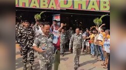 ढाब्यावर जेवायला थांबलेल्या सैनिकांना मिळालं सप्राइज; VIDEO पाहून भारावले भारतीय