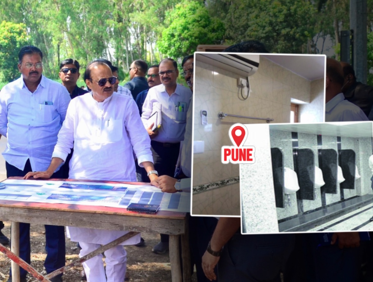 पुण्यात AC Public Toilet! सोयी-सुविधा पाहून व्हाल थक्क; अजित पवारांच्या आदेशानंतर 'हे' 7 लोकेशन Final पुण्यात AC Public Toilet! सोयी-सुविधा पाहून व्हाल थक्क; अजित पवारांच्या आदेशानंतर 'हे' 7 लोकेशन Final