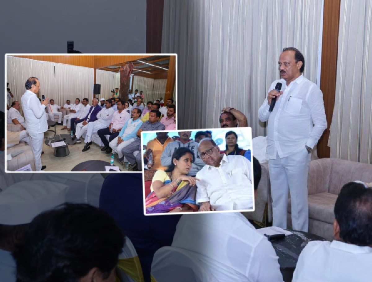 दोन्ही राष्ट्रवादींच्या विलिनिकरणावर अजित पवार पहिल्यांदाच बोलले; आमदारांना म्हणाले, ‘शरद पवारांच्या…’