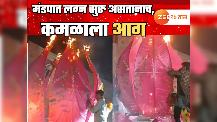 Viral Video: कमळाने केला घात, मंगलाष्टक सुरु असतानाच लागली आग; पुढे झालं ते फारच धक्कादायक!