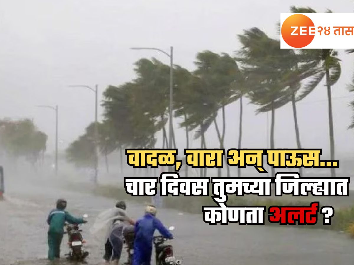 मान्सूनची पकड भक्कम; पुढचे चार दिवस राज्यात पावसाचा मारा आणखी वाढणार, ‘इथं’ भागांमध्ये वादळसदृश्य स्थिती मान्सूनची पकड भक्कम; पुढचे चार दिवस राज्यात पावसाचा मारा आणखी वाढणार, ‘इथं’ भागांमध्ये वादळसदृश्य स्थिती
