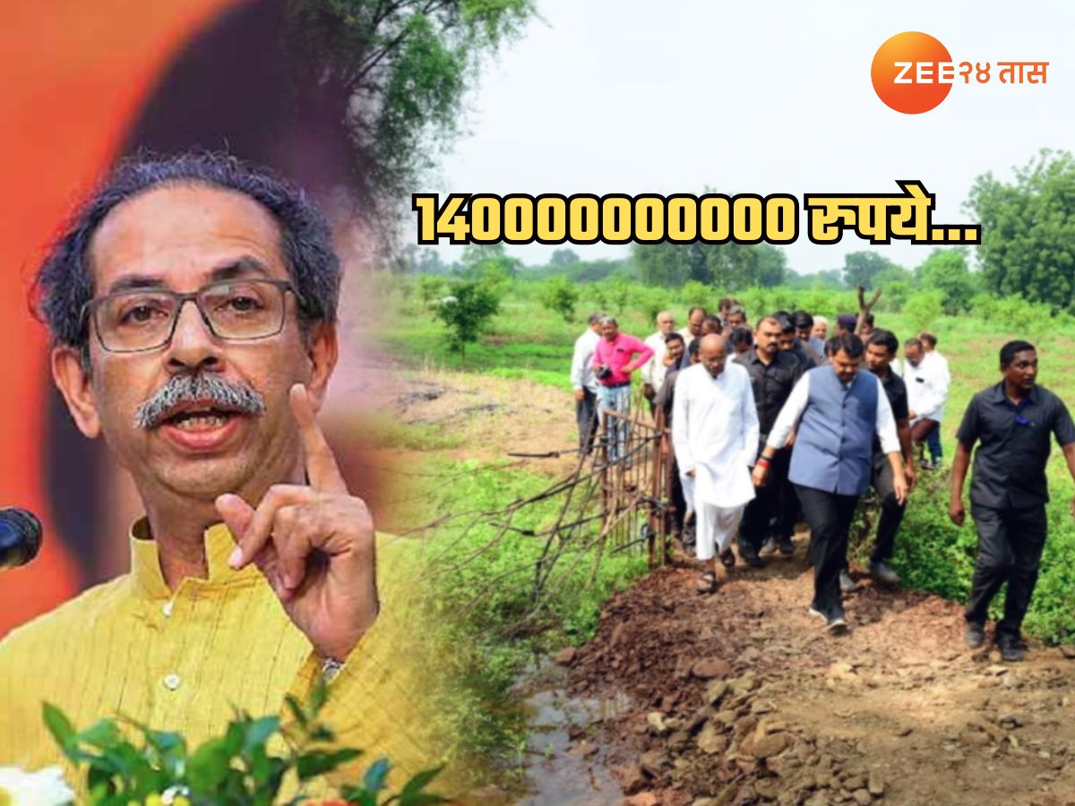 ‘शेतकऱ्यांनो ढेकळांनी या सरकारला हाणा’, UBT चं आवाहन; म्हणाले, ’14 हजार कोटी…’
