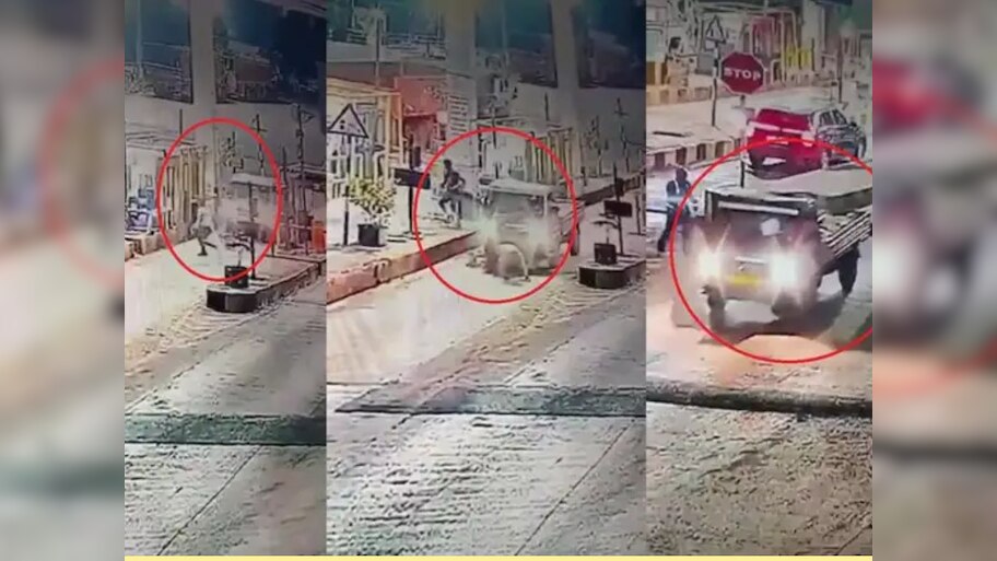 टोल वाचवण्यासाठी चालकाने टोल कर्मचाऱ्याच्या अंगावरच गाडी घातली, व्हिडिओ पाहून अंगावर काटा येईल... 