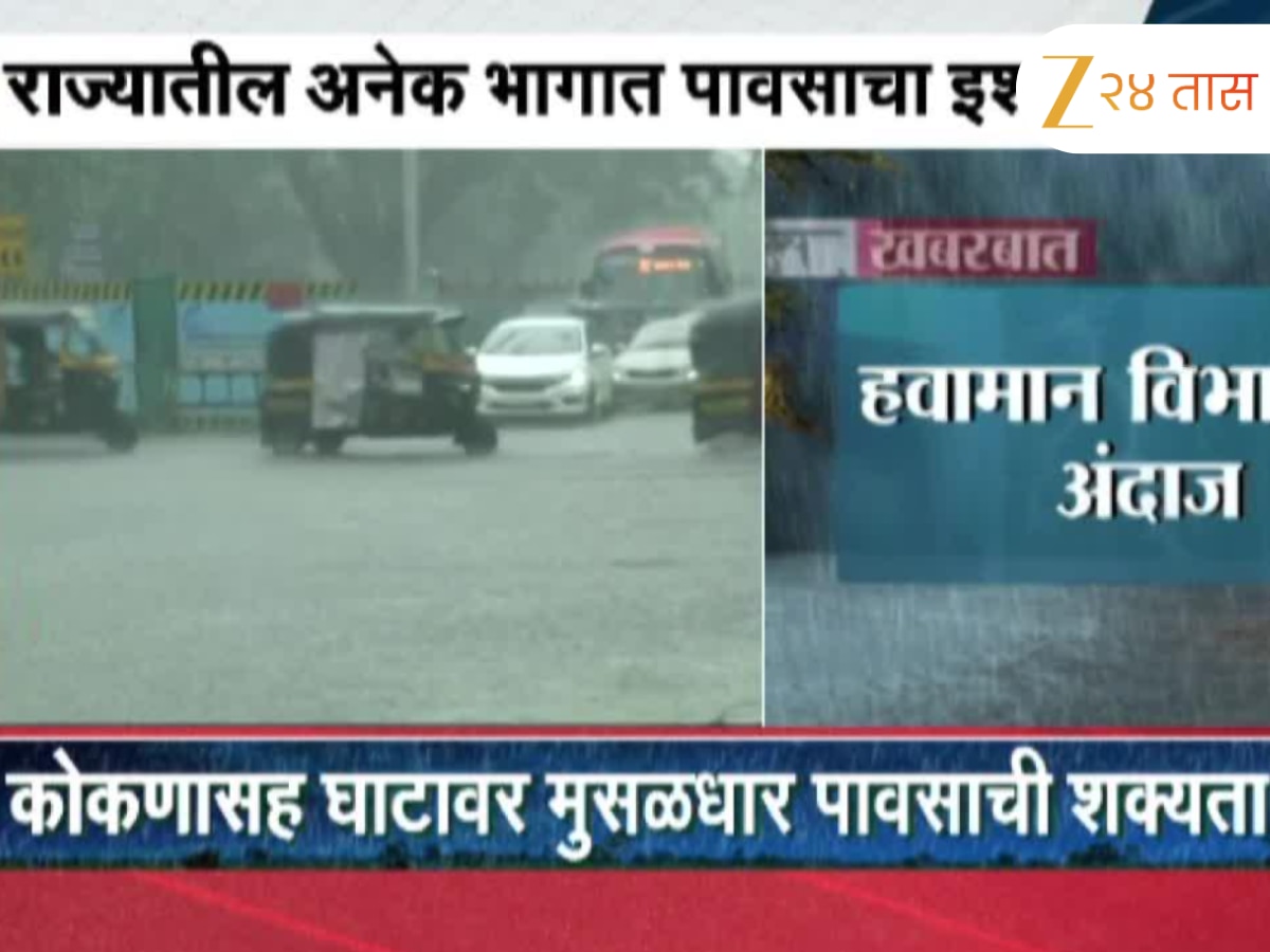 पुढील 4 ते 5 दिवस राज्यात पावसाचा इशारा; अनेक ठिकाणी ऑरेंज अलर्ट जारी