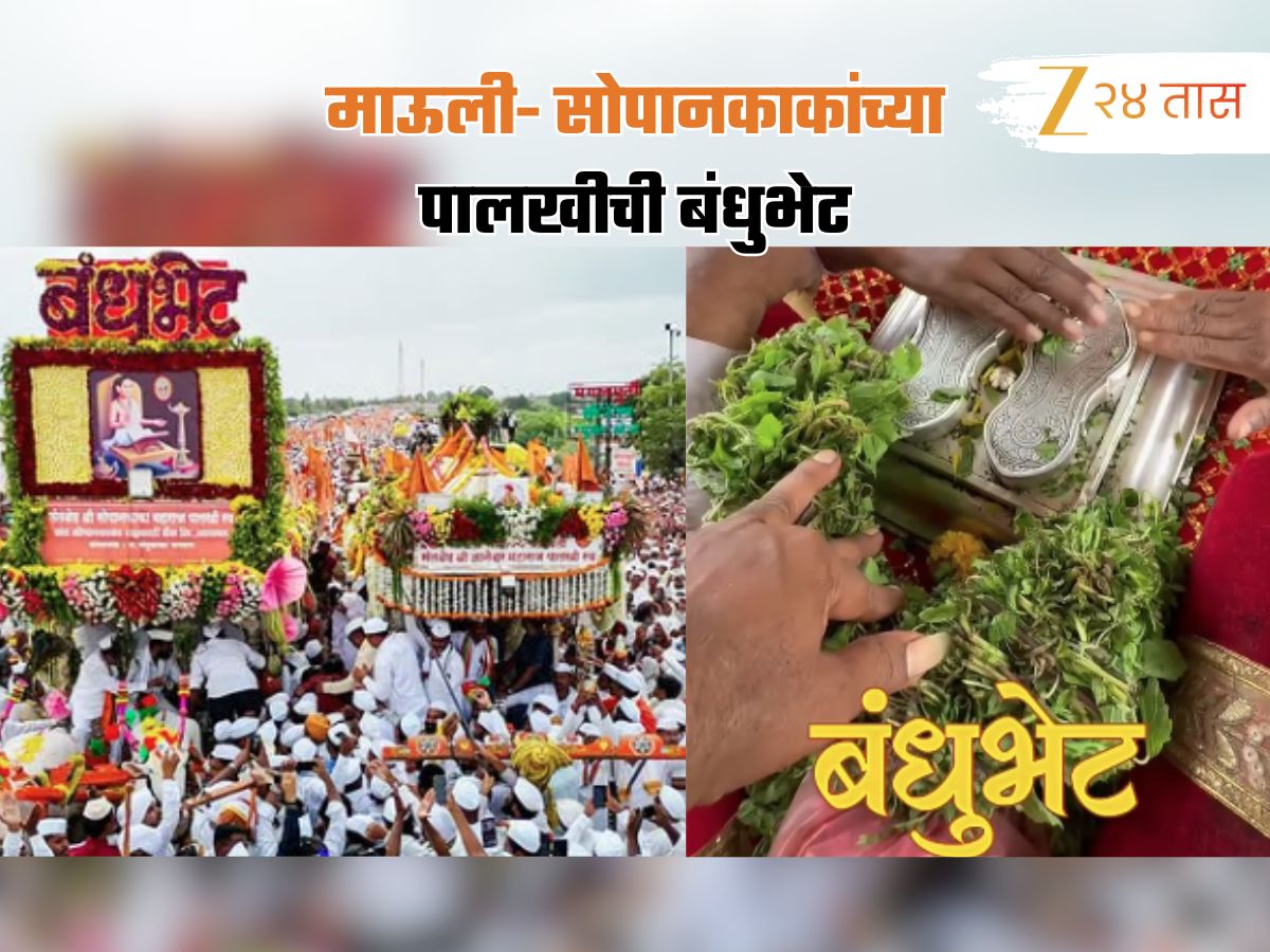 …आणि पंढरीच्या वारीत माऊली- सोपानकाकांची भेट झालीच; असा पार पडला बंधुभेटीचा भावनिक सोहळा, व्हिडीओ पाहाच …आणि पंढरीच्या वारीत माऊली- सोपानकाकांची भेट झालीच; असा पार पडला बंधुभेटीचा भावनिक सोहळा, व्हिडीओ पाहाच