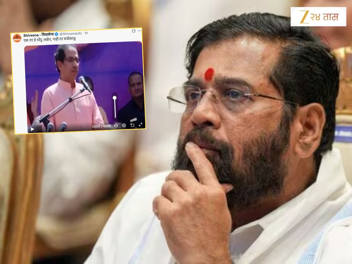 ‘एकतर भोंदू आहेत किंवा…’, शिंदेंनी ‘जय गुजरात’ नारा दिल्यानंतर शिवसेनेकडून उद्धव ठाकरेचा व्हिडीओ पोस्ट; करुन दिली आठवण