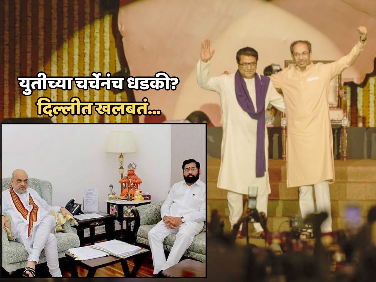 ठाकरे बंधूंच्या संभांव्य युतीचे दिल्लीत पडसाद; अमित शाह- एकनाथ शिंदे चर्चेचा तपशील समोर ठाकरे बंधूंच्या संभांव्य युतीचे दिल्लीत पडसाद; अमित शाह- एकनाथ शिंदे चर्चेचा तपशील समोर