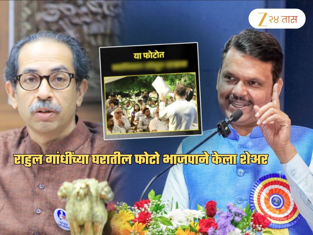राहुल गांधींच्या घरातील ‘तो’ फोटो BJP ने केला शेअर! कारण ठरले ठाकरे; भाजपा म्हणते, ‘या फोटोत…’