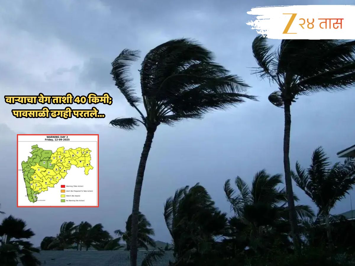 पुन्हा सोसाट्याचा वारा अन् पावसाचा मारा; अर्ध्या महाराष्ट्रात ‘यलो अलर्ट’