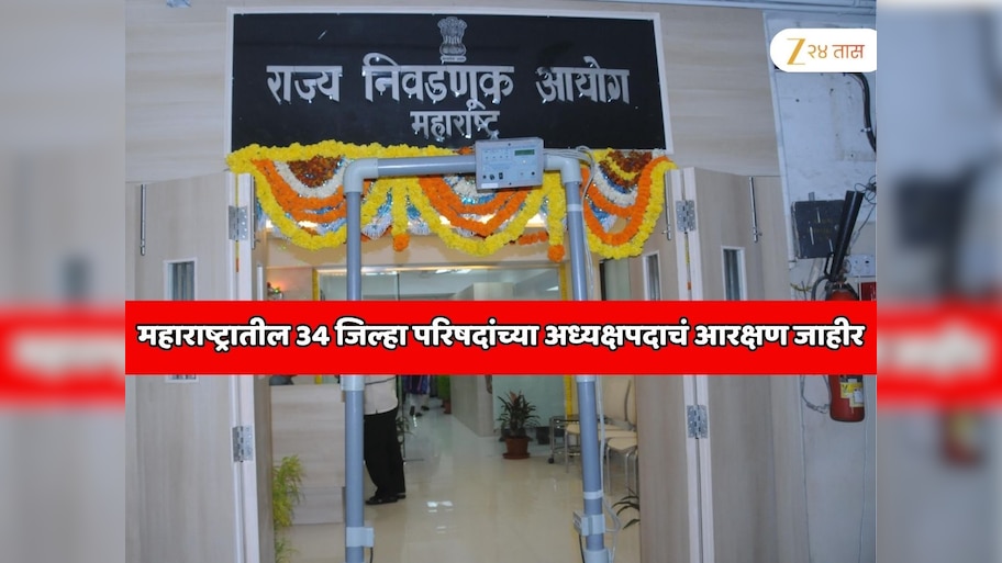 महाराष्ट्रातील स्थानिक स्वराज्य निवडणुंकाबाबत सर्वात मोठी अपडेट! 34 जिल्हा परिषदांच्या अध्यक्षपदाचं आरक्षण जाहीर