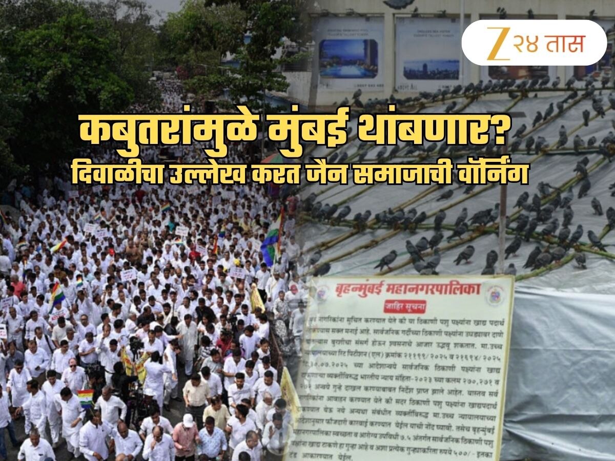 कबुतरांमुळे मुंबईला लागणार ब्रेक? दिवाळीचा उल्लेख करत जैन समाजाचा अल्टीमेटम; 'हिंदू धर्मात...'