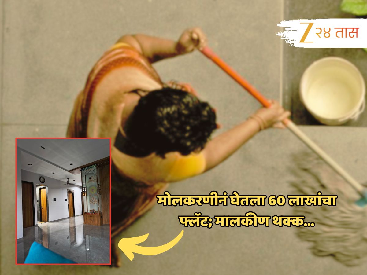 मोलकरणीनं घेतला नवाकोरा 3BHK फ्लॅट; इंटेरिअरचा फोटो पाहून मालकीणही थक्क! मोलकरणीनं घेतला नवाकोरा 3BHK फ्लॅट; इंटेरिअरचा फोटो पाहून मालकीणही थक्क!