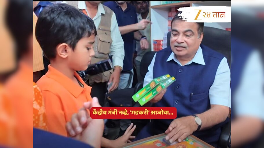 राजकीय बैठका, भेटीगाठींतून वेळ काढत गडकरींनी पुरवला नातवंडांचा हट्ट; मंत्री नव्हे, आजोबांचं हे रुप मन जिंकणारं.... 