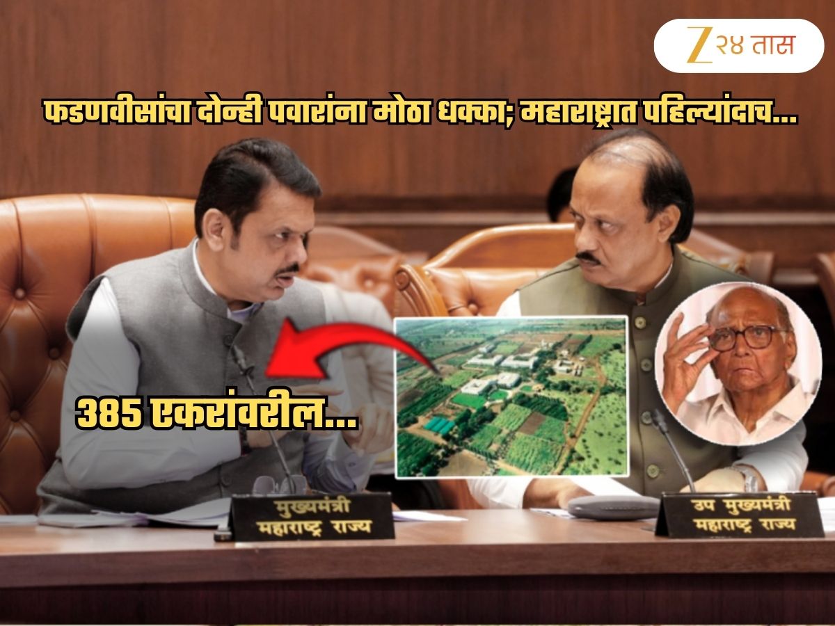 एका दगडात दोन पक्षी? फडणवीसांचा दोन्ही पवारांना मोठा धक्का; महाराष्ट्रात पहिल्यांदाच... एका दगडात दोन पक्षी? फडणवीसांचा दोन्ही पवारांना मोठा धक्का; महाराष्ट्रात पहिल्यांदाच...