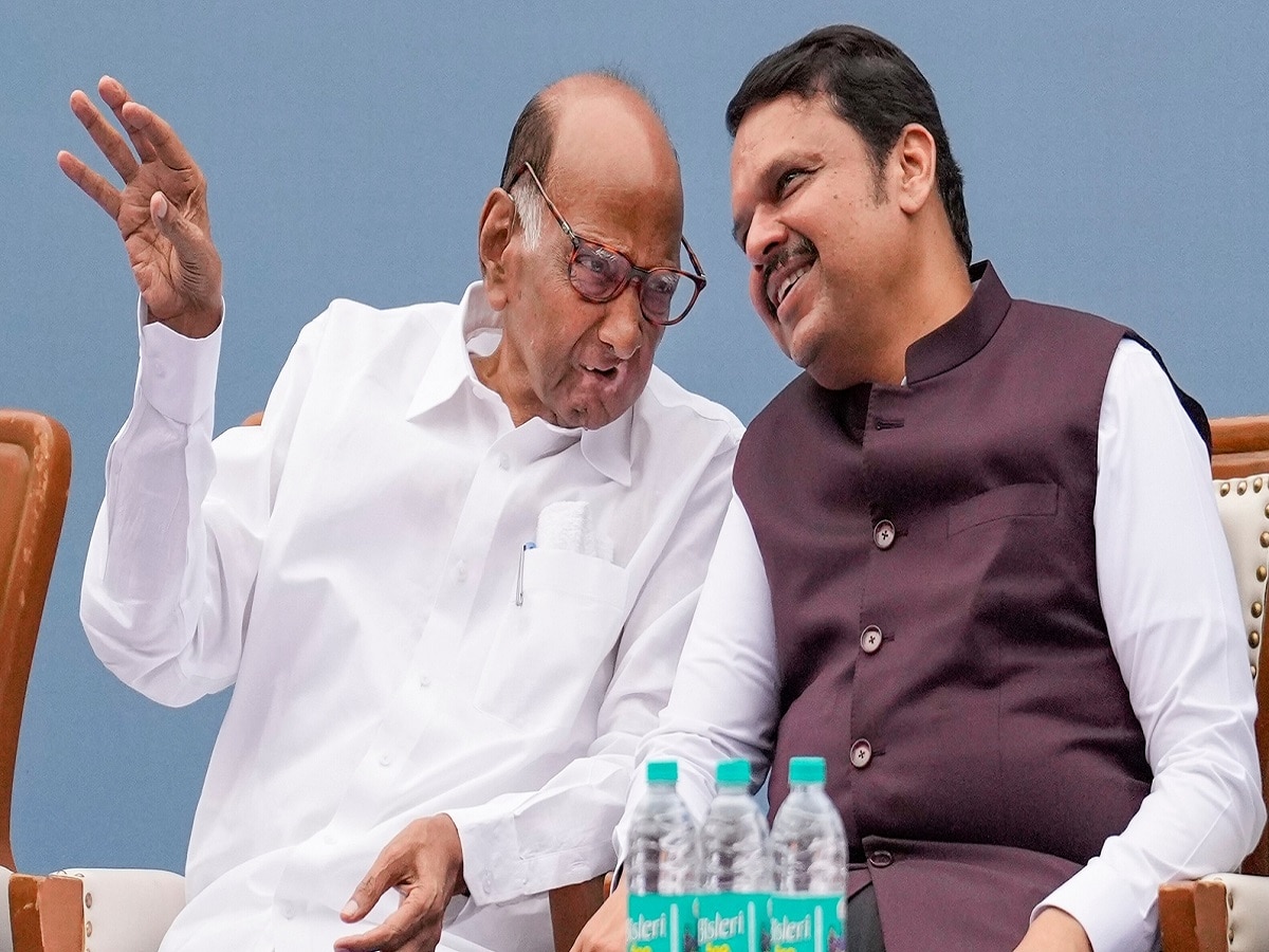 महाराष्ट्रात निवडणुकींच्या पार्श्वभूमीवर पवार-फडणवीसांच्या उठबस; एकत्र PHOTO मुळे भुवया उंचावल्या!