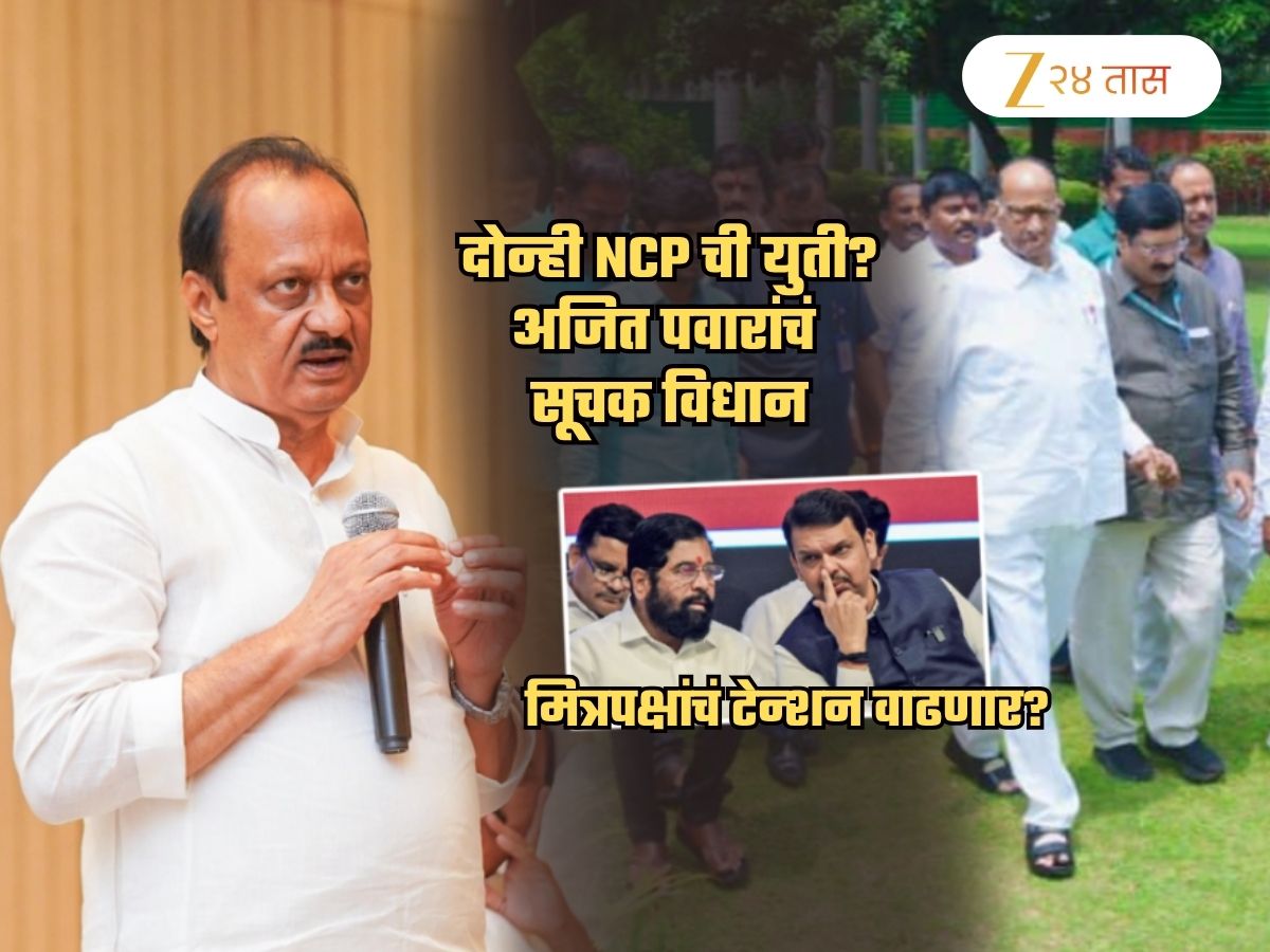 भाकरी फिरली? दोन्ही राष्ट्रवादींच्या युतीवर शिक्कमोर्तब? अजित पवार म्हणाले, ‘माझं शरद पवार साहेबांशी…’