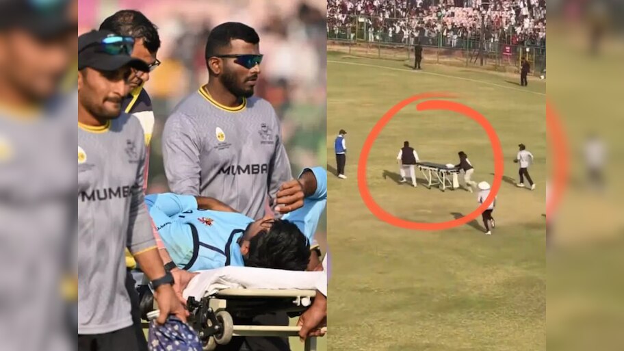 विजय हजारे ट्रॉफीमध्ये मोठा अपघात, स्टार खेळाडूला थेट स्ट्रेचरवरून रुग्णालयात नेलं, नेमकं काय घडलं? 