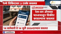 रेल्वे प्रवाशांना नवीन वर्षाचं गिफ्ट, रेल्वे तिकीटावर 3 टक्के सवलत