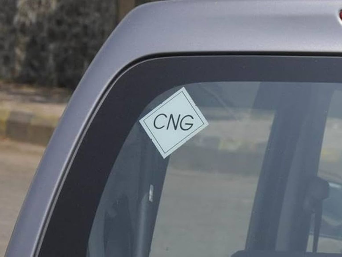 Why are CNG stickers placed only on CNG cars know real reason | सीएनजी ...