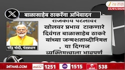पंतप्रधान मोदींकडून ट्विट करत बाळासाहेब ठाकरेंना अभिवादन