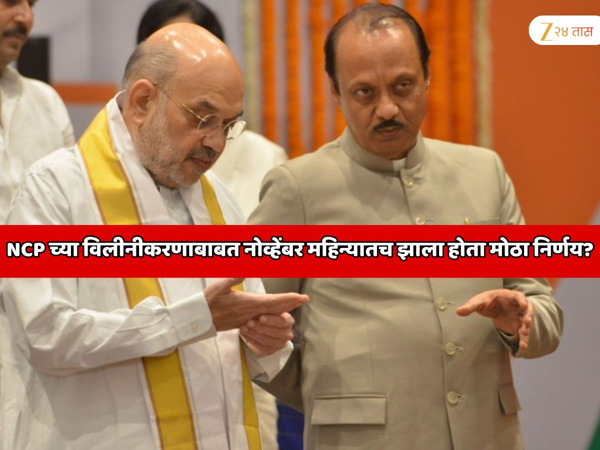 राष्ट्रवादीच्या विलीनीकरणाबाबत सर्वात मोठी अपडेट! अजित पवारांची अमित शाहांसोबत चर्चा? नोव्हेंबर महिन्यातच झाला होता मोठा निर्णय?
