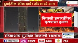 इमारतीमधील रहिवाशांचं सुरक्षित ठिकाणी स्थलांत