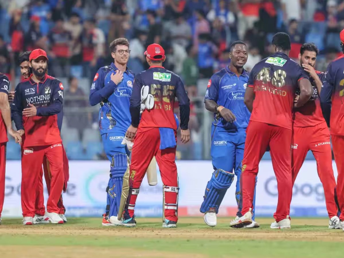 MI VS RCB : मुंबई इंडियन्सचा लागोपाठ तिसरा पराभव, RCB ने होमग्राउंडवर हरवलं