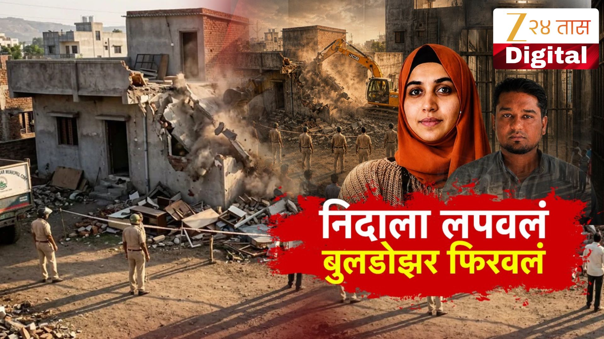 निदा खानला आश्रय देणाऱ्या MIM नगरसेवकाच्या घरावर बुलडोझर; जलील म्हणाले 'आम्ही नवं घर बांधून देणार' निदा खानला आश्रय देणाऱ्या MIM नगरसेवकाच्या घरावर बुलडोझर; जलील म्हणाले 'आम्ही नवं घर बांधून देणार'