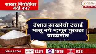 सरकारकडून साखर निर्यातीवर बंदी 